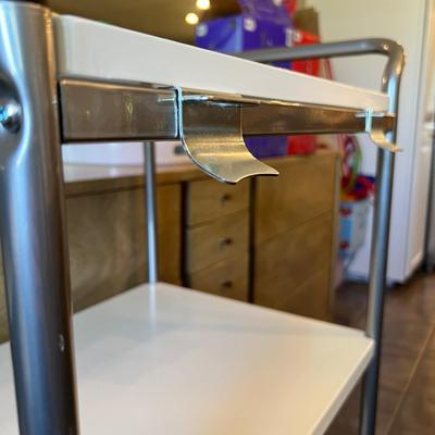 2 Matching Kitchen Rolling Bar Carts