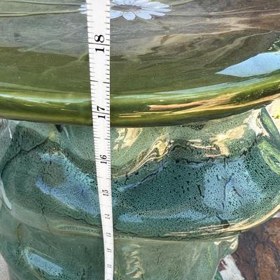 Ceramic Frog Garden Stool