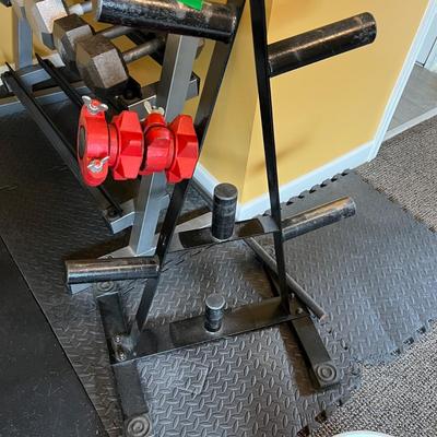 Fitness Reality Squat Rack & Bench + Weight Tree Rack