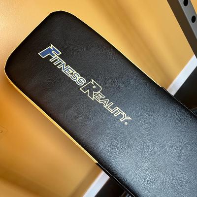 Fitness Reality Squat Rack & Bench + Weight Tree Rack