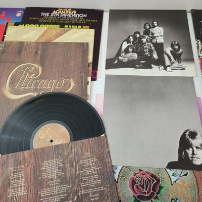 Record Albums Lot Chicago Barry Manilow The Ventures Buffy Sainte Marie