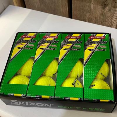 Four Packs of 12 New Golf Balls - Titleist, NDX, Srixon, TD