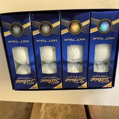 Four Packs of 12 New Golf Balls - Titleist, NDX, Srixon, TD