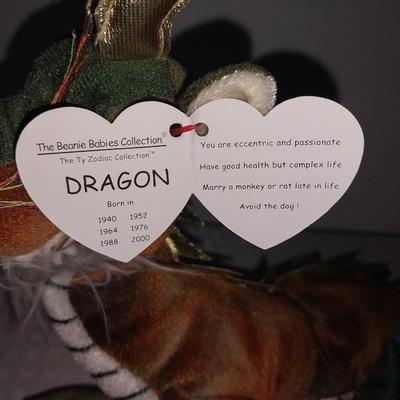 BEANIE BABIES SCORCH AND DRAGON