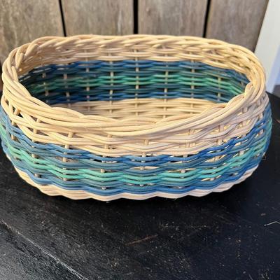 Three Vintage Hand Crafted Baskets