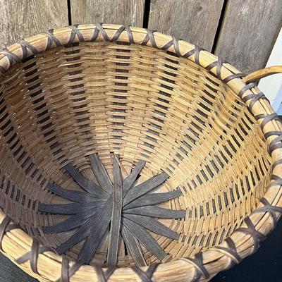 Three Vintage Hand Crafted Baskets