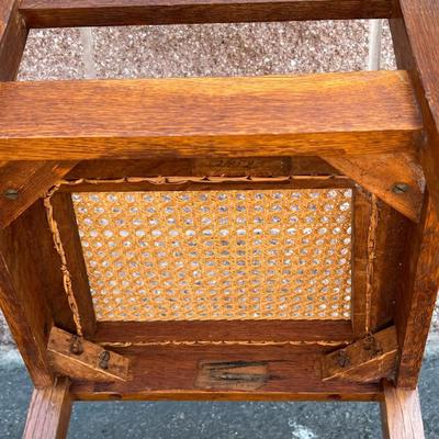 Early 1900's Mission Style Caned Rocking Chair