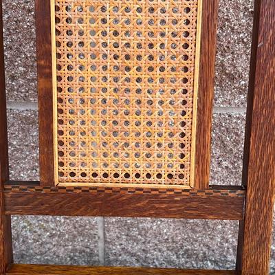 Early 1900's Mission Style Caned Rocking Chair