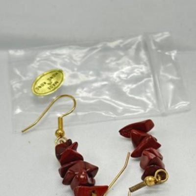 Red Stone Earring From Hong Kong