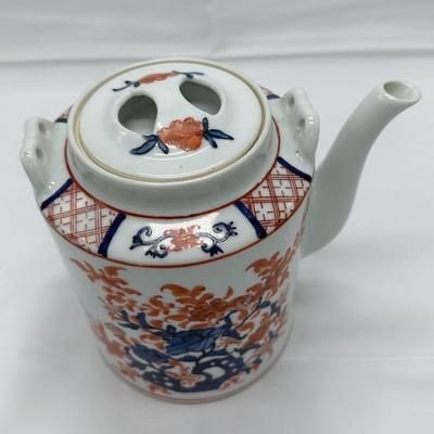 Chinese Floral Blue Red Teapot-local pickup and shipping available