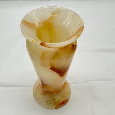 Vintage Onyx Marble Pedestal Vase-local pickup and shipping available