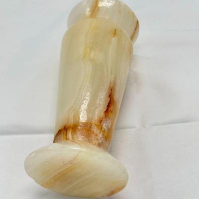 Vintage Onyx Marble Pedestal Vase-local pickup and shipping available