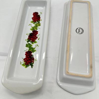 Pair of Olive Tray Ceramic California Pantry-local pickup and shipping available