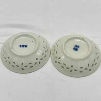 Pair Of Chinese Blue And White Plates-local pickup and shipping available