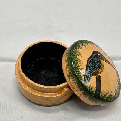 Indian Vintage Wood Bird Box