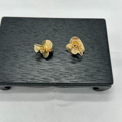 Coro Vintage Gold Tone Earrings