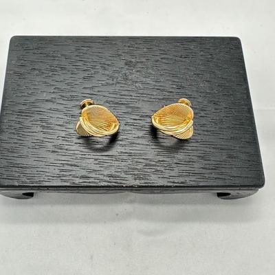 Coro Vintage Gold Tone Earrings
