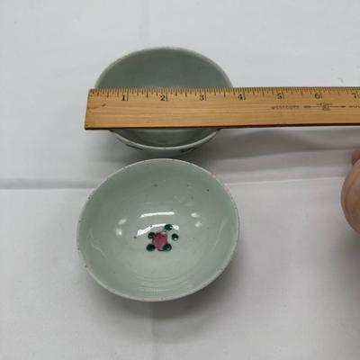 Pair of Small Chinese Vintage Bowls with 4 characters mark-local pickup and shipping available