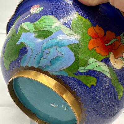 Large Chinese Vintage Cloisonne Bowl 10"-local pickup and shipping available