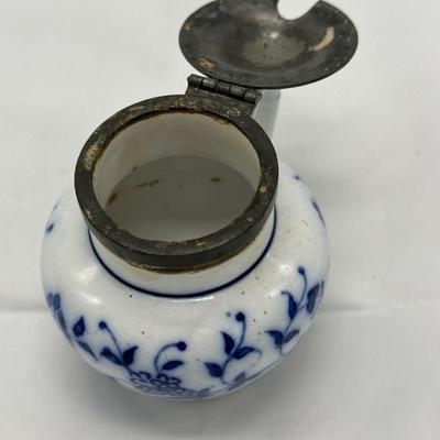 Small Vintage Porcelain Jar-local pickup and shipping available