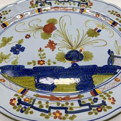 Vintage Garofano Faenza Carnation Large Platter 16 "-local pickup and shipping available