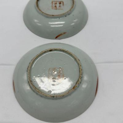Pair of chinese famille verte dishes-local pickup and shipping available