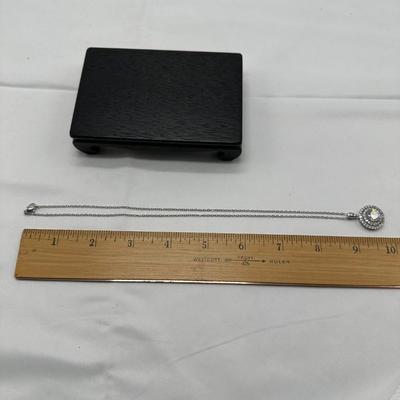 Delicate Moissanite Solitaire Diamond Necklace