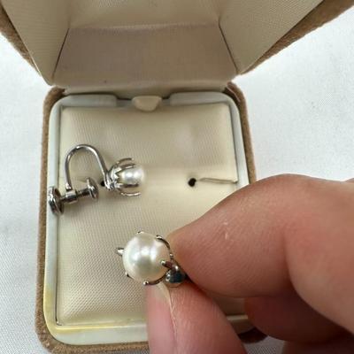 Pair of Pearl Earrings