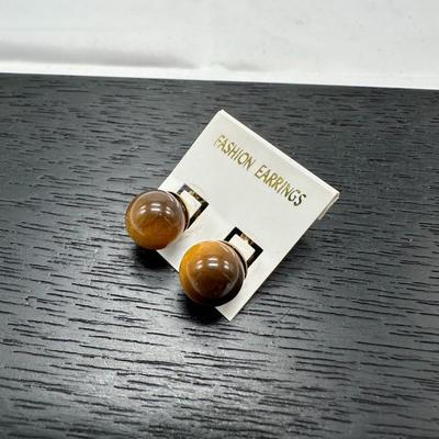 Tiger eye earrings