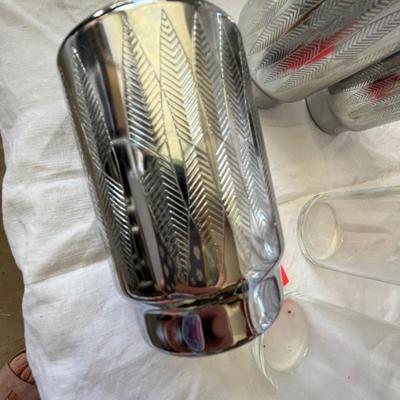 Cork lined pitcher and glasses