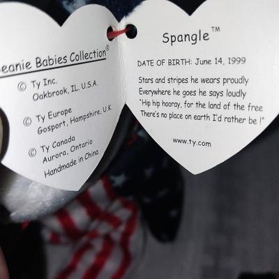 BEANIE BABIES SPANGLE-LEFTY-RIGHTY
