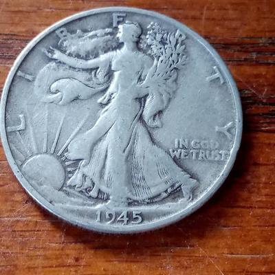 LOT 87 1945 SILVER HALF DOLLAR