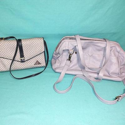 LIZ CLAIBORNE PURSE AND LARGE LEATHER PURSE