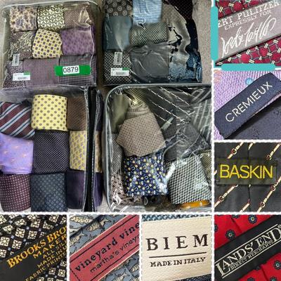 Huge Mixed Lot Silk Ties - Designer, Vintage, Contemp.
