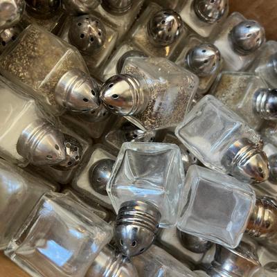Lots of small salt and pepper shakers