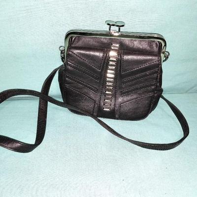 TWO NICE BLACK LEATHER PURSES