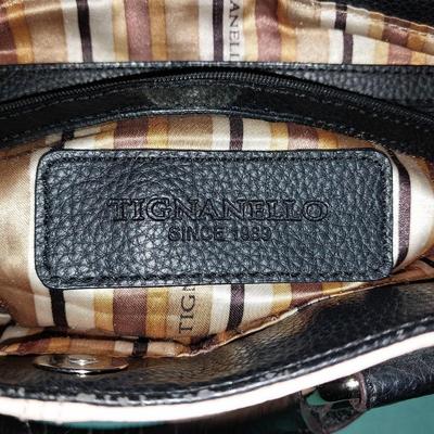 TIGNANELLO HANDBAG AND LONG STRAP BRIGHTON LEATHER PURSE