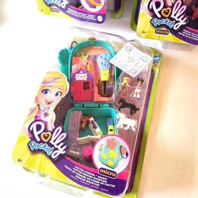 Lot #51 Lot of 3 Polly Pocket Toys New in Box