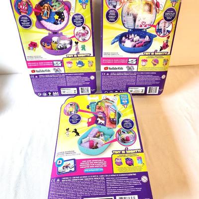 Lot #51 Lot of 3 Polly Pocket Toys New in Box