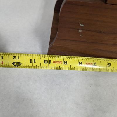 Vintage Humidor 6 Pipe Holder Solid Wood