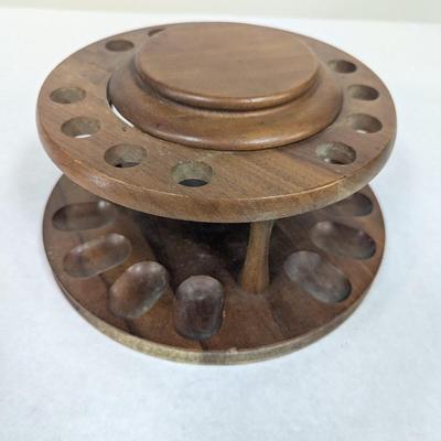 Vintage Revolving Pipe Stand 12 Pipes