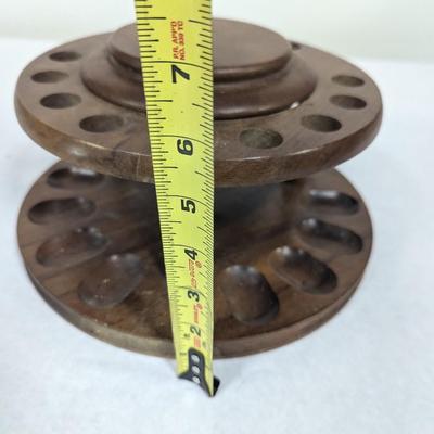 Vintage Revolving Pipe Stand 12 Pipes