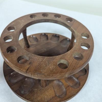 Vintage Revolving Pipe Stand 12 Pipes