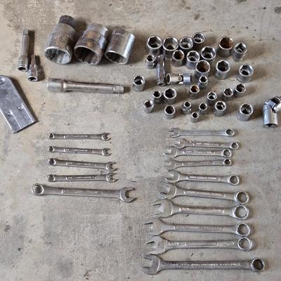 Mixed Lot of Wrenches and Sockets