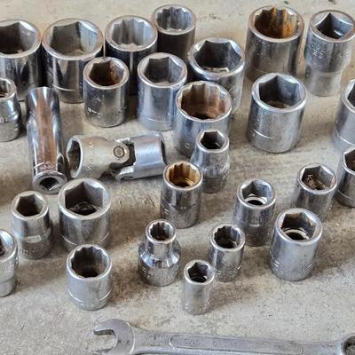 Mixed Lot of Wrenches and Sockets
