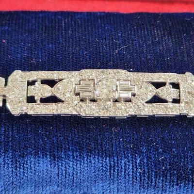 Stunning vintage Diamond Bracelet set in Platinum Fred Leighton
