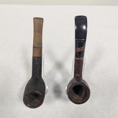 Vintage Pipes Sasieni 4 Dots Rustic "Edgeware" & Luciano SP A1088 Hand Made Italy