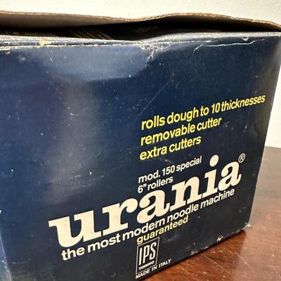 VINTAGE URANIA PASTA ROLLER WITH ORIG BOX