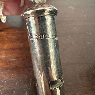 SILVERPLATE AWARDS & VINTAGE POLICE WHISTLE