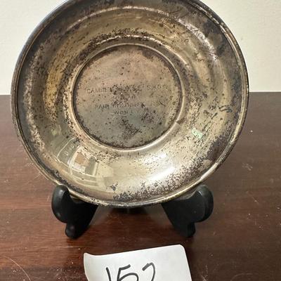 CAMDEN HORSE SHOW 1934 PAIR OF HUNTERS STERLING SILVER AWARD PLATE